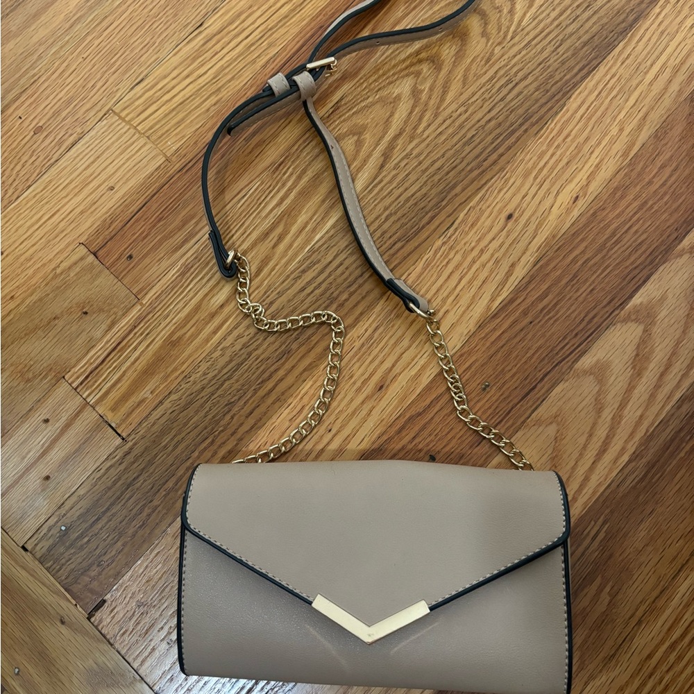 Taupe colored crossbody